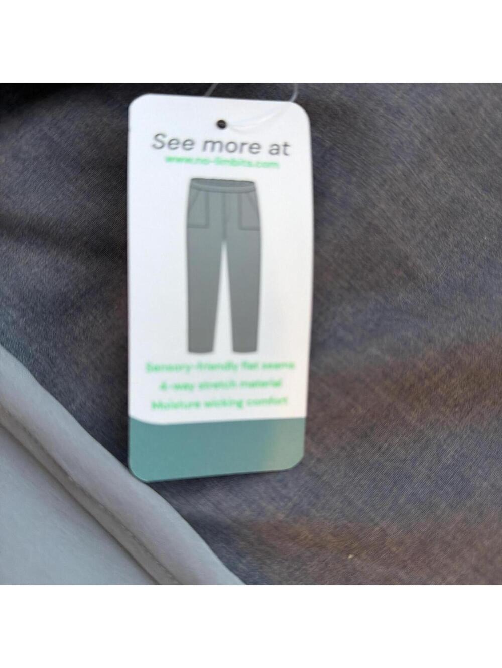 Men's Grey Sensory Pants Medium No Limbits - Picture 3 of 4